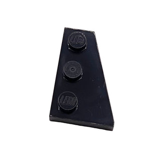 Wedge, Plate 3 x 2 Right, Part# 43722 Part LEGO® Black