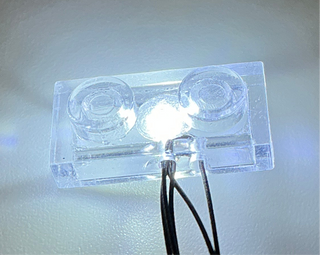 1x2 Light-Up Plate, DIY System, Reconnectable, LS1x2P-LA Custom Parts United Brick Co®