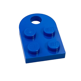 Plate, Modified 2x3 with Hole, Part# 3176 Part LEGO® Blue