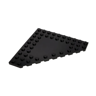 Wedge Plate 10x10 Cut Corner with no Studs in Center, Part# 92584 Part LEGO® Black