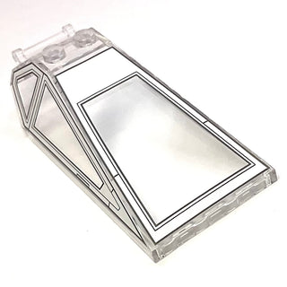 Rebel U-Wing Windscreen 8 x 4 x 2 with 2 Studs and Bar Handle, Part# 21849pb10 Part LEGO®