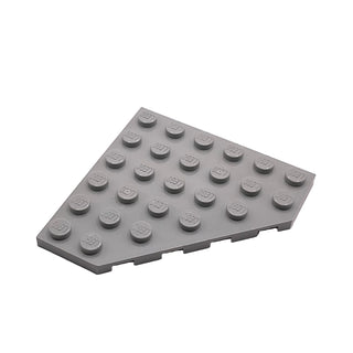 Wedge, Plate 6 x 6 Cut Corner, Part# 6106 Part LEGO® Light Gray