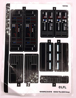 Sticker Sheet for Set Inquisitor Transport Scythe, 75336-1 - (10100892/6413118), Part# 75336stk01 Part LEGO® Complete