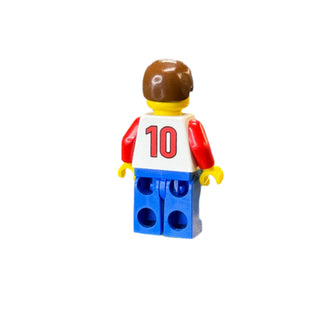 Soccer Player - Red, White, and Blue Team with Number 10 on Back, soc035 Minifigure LEGO®