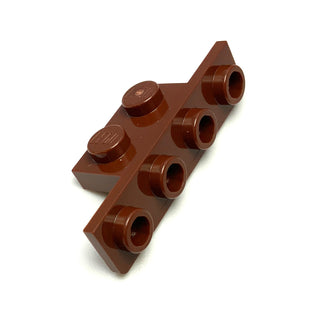Bracket 1x2 - 1x4 with Two Rounded Corners at the Bottom, Part# 28802 Part LEGO® Reddish Brown  