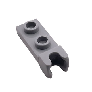 Plate, Modified 1x2 with Small Tow Ball Socket on End, Part# 14418 Part LEGO® Light Bluish Gray