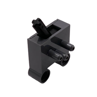 Pneumatic Switch with Pin Holes, Part# 4694bc01 Part LEGO® Dark Bluish Gray Very Good
