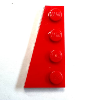 Wedge, Plate 4x2 Left, Part# 41770 Part LEGO® Red