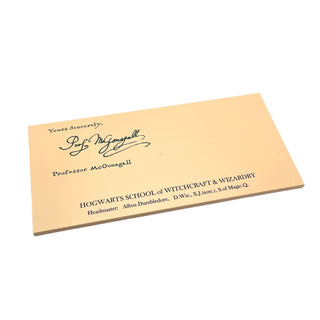 Tile 8x16 with Bottom Tubes with Hogwarts Acceptance Letter Part 2 Pattern, Part# 90498pb29 Part LEGO® Tan Very Good