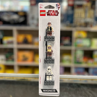 Magnet Set, Minifigures SW (3) - Han Solo, Paploo, Scout Trooper - with 2 x 4 Brick Bases blister pack, 852845 Building Kit LEGO®