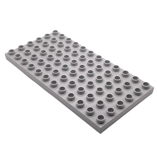 DUPLO® Plate 6 x 12, Part# 4196 Part LEGO® Light Bluish Gray