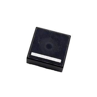 Tile 1 x 1 with Silver Underscore (_) Pattern, Part# 3070pb071 Part LEGO® Black