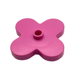Plant Flower 4 x 4 Rounded Petals, Part# 35473 Part LEGO® Dark Pink