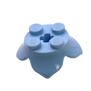 Plant Leaves 2x2 with Four Petals and Axle Hole, Part# 15469 Part LEGO® Bright Light Blue