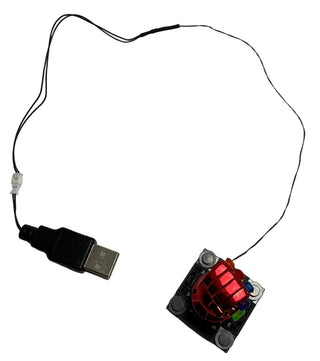 Light-Up Chrome Red Mini Nano Gauntlet, LW-76144 Custom Parts United Brick Co®