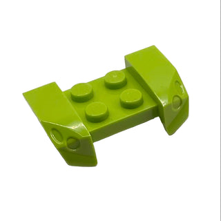 Vehicle, Mudguard 2 x 4 with Headlights Overhang, Part# 44674 Part LEGO® Lime