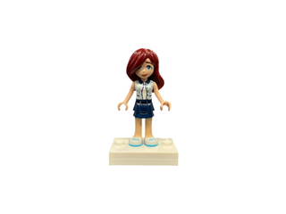 Paisley - Light Aqua Vest, Dark Blue Skirt, White Shoes, Medium Azure Soles and Laces, frnd652 Minifigure LEGO®   