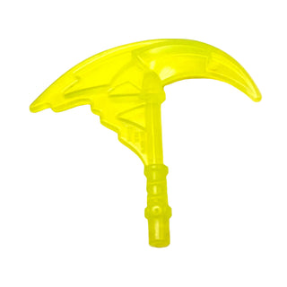 Minifigure, Weapon Sickle with Trailing Energy Effect Part# 73766c Part LEGO® Trans-Neon Green