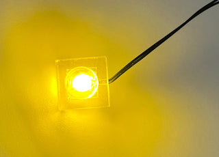 1x1 LED Light-up Plate, DIY System, LS1x1-DC Custom Parts United Brick Co® Yellow