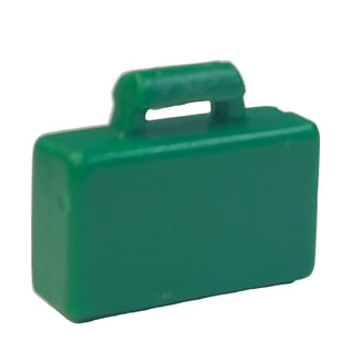 Minifigure, Utensil Briefcase / Suitcase, Part# 4449 Part LEGO® Green