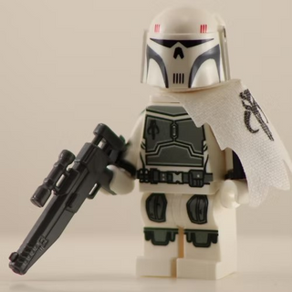 MANDO EXECUTIONER WHITE Custom Printed & Inspired Lego Star Wars Minifigure Custom minifigure BigKidBrix