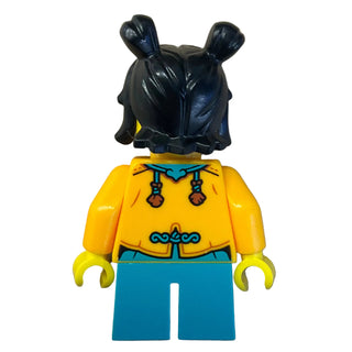 Child - Girl, Bright Light Orange Tang Jacket, hol339 - LEGO® Holiday & Event Minifigure