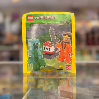 Hero with Charged Creeper and TNT Launcher Paper Bag, 662406 - LEGO® Minecraft Set Building Kit LEGO®