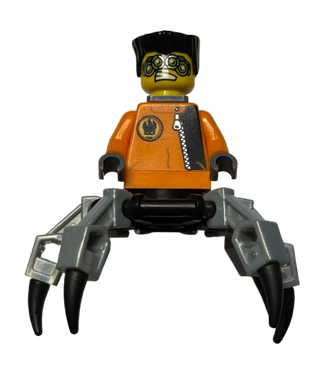 Spy Clops - Pearl Light Gray Legs, agt015 - LEGO® Agents Minifigure