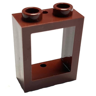 Window 1 x 2 x 2 Flat Front, Part# 60592 Part LEGO® Reddish Blue