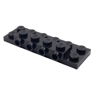 Plate, Modified 2 x 6 x 2/3 with 4 Studs on Side, Part# 87609 Part LEGO® Black