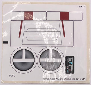 Sticker Sheet for Set Z-95 Headhunter, 75004 - (12970/6022784), Part# 75004stk01 Part LEGO® Complete