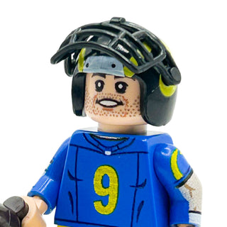 #9 QB Stafford L.A. Football Player Minifig made using LEGO parts Custom Minifigure B3 Customs