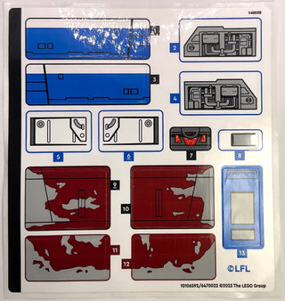 Sticker Sheet for Set New Republic E-Wing vs. Shin Hati's Starfighter, 75364 - (10106592/6470022), Part# 75364stk01