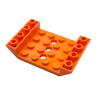 Slope, Inverted 45 6x4 Double with 4x4 Cutout and 3 Holes, Part# 60219 Part LEGO® Orange