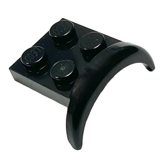 Vehicle, Mudguard 3 x 3 x 1 with Arch Round, Part# 49097 Part LEGO® Black