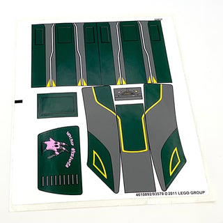 Sticker Sheet for Set 7930 - (4610892/93579), Part# 7930stk01 Part LEGO® Complete