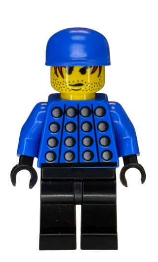 Soccer Player - Red, White, and Blue Team Goalie with Number 1 on Back, soc010 Minifigure LEGO®