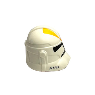 Minifigure, Headgear Helmet SW Clone Trooper (Phase 2) with Black Visor and Bright Light Orange 212th Attack Battalion Markings Pattern, Part# 11217pb03 Part LEGO®
