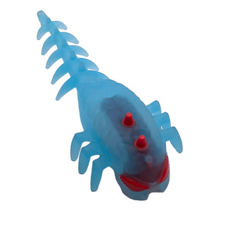 Hero Factory Factory Brain with Molded Hard Plastic Red Eyes and Spikes Pattern (Flexible Rubber), Part# 11164pb01 Part LEGO® Trans-Light Blue