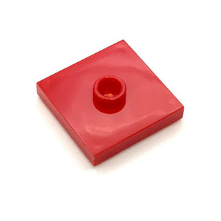 Plate, Modified 2x2 with Groove and 1 Stud in Center (Jumper), Part# 87580 Part LEGO® Red  