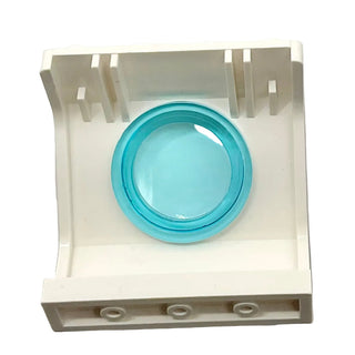 Panel 4 x 3 x 3 with Trans-Light Blue Porthole, Part# 30080c01 Part LEGO®