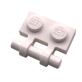 Plate, Modified 1x2 with Bar Handle on Side - Free Ends, Part# 2540 Part LEGO® White