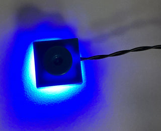 1x1 LED Light-up Plate, DIY System, LB1x1 DC Custom Parts United Brick Co® Blue