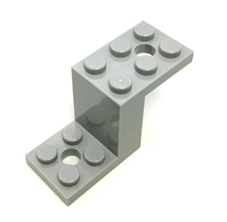 Bracket 5x2x2 1/3 with 2 Holes, Part# 6087 Part LEGO® Light Bluish Gray  