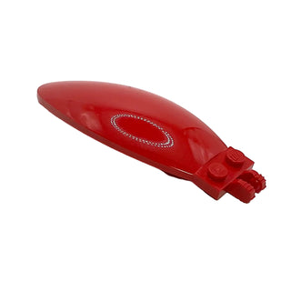 Windscreen 9 x 3 x 1 2/3 Bubble Canopy, Part# 47844 Part LEGO® Red Very Good