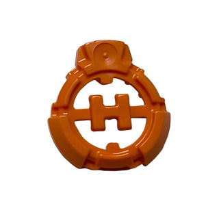 Hero Factory Chest Badge with 'H' and Flat Bottom, Part# 92199 Part LEGO® Orange  