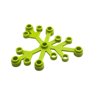 Plant Leaves 6x5, Part# 2417 Part LEGO® Lime 1 Part