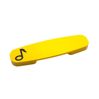 Duplo, Train Action Brick with Black Music Note Pattern, Part# 35962pb05 Part LEGO® Yellow Very Good