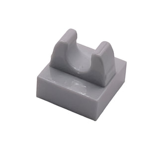 Tile, Modified 1x1 with Clip, Part# 2555 Part LEGO® Light Bluish Gray