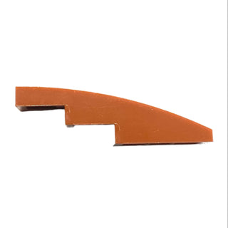 Slope, Curved 4 x 1, Part# 61678 Part LEGO® Dark Orange